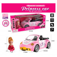 Кукла с машинкой 666-132 радиок., 12см, машина 23,5см, 1:16, свет, на бат., в корр., 35,5-14-14см