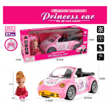 Кукла с машинкой 666-132 радиок., 12см, машина 23,5см, 1:16, свет, на бат., в корр., 35,5-14-14см