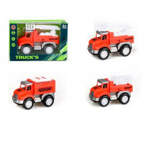 Машина 9843 инерц., пожарная, 3 вида, кор., 14-9-5,5см.