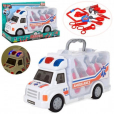 Машинка 661-172 быстрая, инструменты, свет, муз., бат.(таб.), кор., 35-23-14,5 см.