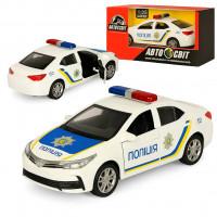 Машинка AS-1832 АвтоМир 1:36, мет., инерц., полиция, кор., 14,5-7,5-6,5 см.