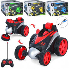 Машинка KY95 радиокер., акум., USB, трюковая, 4 цвета, свет, кор., 16-12-11, 5 см.