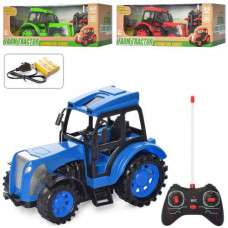 Трактор CR1922 радиокер., акум., USB, 3цвета, кор., 31,5-12,5-13,5см.