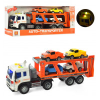 Трейлер 780-13-781-15 инерц., 2 вида (машинки, квадроцикл), микс цветов, блест., 40-8-13 см.