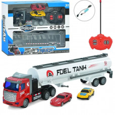 Трейлер XY032-34 радиокер., 1:48, акум., USB, машинка 2 шт., 2 вида, кор., 31-24-7,5 см.