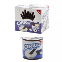 Хрустящие палочки + белый шоколад ORIGO 40гр 12шт/бл 96шт/ящ