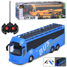 Автобус 197-5-6 радик., акум, 30см, 1:24, светло, резин. колеса,USB заряд.,2 цвета,в кор.,43-13-10см