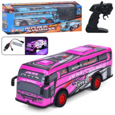 Автобус FD533A радиок.2,4G,акум,28см,1:16,муз.,свет,корпус не бьется,рез.колеса,USBзар