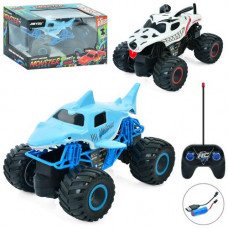 Джип JY-1001-07 радиокер., акум., резин. колеса, USB, 2 вида (корпус-собака/акула), кор., 28-17-16 см.