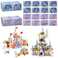 Конструктор BB060E-BB064E рожева серія,замок принцеси,кор.,8в1,2 види диспл-в,8шт/уп