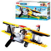 Конструктор SLUBAN M38-B0667B "Авиация": самолет, фигурка, 120 дет.