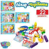Врач M 0462 U/R 5 видов, шприц, ножницы, инструменты, лекарства, корр., 36,5-25,5-5,5 см.