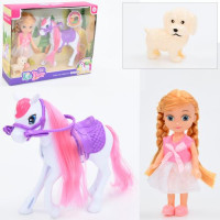 Лялька 925-158 конячка, пес, кор., 26-20,5-6,5 см.