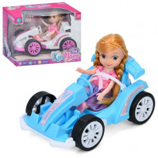 Кукла 925-247-48 15,5см, машина 20см, 2 цвета, в кор-ке, 22-16,5-14,5см