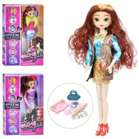 Лялька SD1485-87-88 шарнірна, аксесуари, 3 види, кор., 20-30-4,5 см.