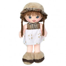 Кукла YG0256 мягконабивная, петелька, кул.и, 17-32-10 см.