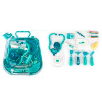 Набір лікаря SK-504B стетоскоп, мед.інструменти,звук,світло,окуляри,бат(табл),в чемодані,25-28-7,5см