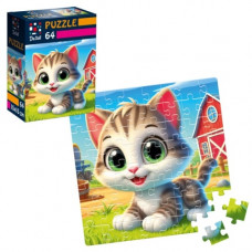 Пазлы De.tail. Забавный котенок. 64 детали DT1234-24