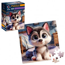Пазлы De.tail. Малый хаски. 64 детали DT1234-16
