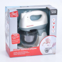 Бытовая техника F2303 миксер, насадки обороты, набор насадок, муз., свет, бат., кор.,23-22,5-11,5см