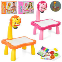 Проектор YM2301-YM2301A слайды-24картинки,фломаст.12шт.,альбом,2цвета,свет,бат.,кор.,29,5-24,5-9