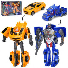 Трансформер 168-8 2 шт., робот+транспорт, 2 вида, корр., 29-19-7 см.