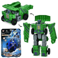 Трансформер 352-53 робот+транспорт, 2 вида (самосвал, военная машина), блест., 19,5-30-5 см.
