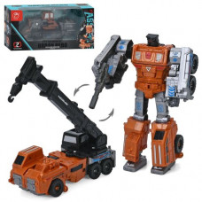 Трансформер 908-10D-11D робот+стройтехника, оружие, 2 вида, корр., 26-12,5-10,5 см.
