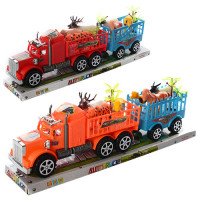 Трейлер 906-270 з причепом, інерц., тварини, 2 кольори, бліст., 45-14-7 см.