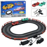 Трек 2511 дист.кер.(на шнуре), пульт 2шт., машина 2шт., от сети (USB), кор., 37,5-24,5-4 см.