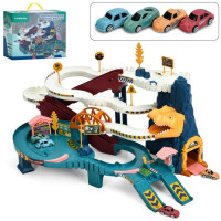 Трек 5501A машинка 4 шт., динозавр-муз. (англ.), світло, бат., кор., 35,5-29-16 см.