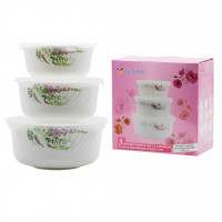 Набор Салатников 6808/S 3-пр с крышкой Лаванда 7013100000