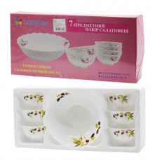 НАБІР салатників O3020/7 Olives 7-прз кришкою склокерам. Оливки 7013100000