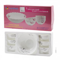 НАБОР салатников O3020/7 Tracery 7-прз крышкой стеклокерам. Кружево 7013100000