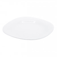 Тарелка WHITE №9,5 мелкая КВАДРАТ 031095