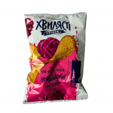 Сухарі-грінки житньо-пшеничні зі смаком Хрону п/б 55 г 15шт/уп