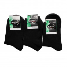 Шкарпетки чоловічі махра МОНТЕКС  чорні 42*45р. (12шт) 505
