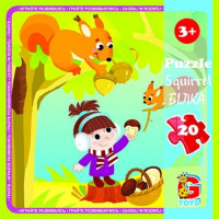 Пазлы LR06 ТМ "G-Toys" из серии "Лесные жители", 20 эл.