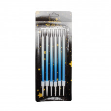 Свічка набір омбре прямі один колір в упак. 6шт/уп JY-1059