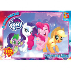 Пазлы MLP015 ТМ "G-Toys" из серии "My little Pony" (Маленькая пони), 117 эл.