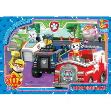 Пазли PW0838 ТМ "G-Toys" із серії "Paw Patrol" (Цуценячий патруль), 117 елементів