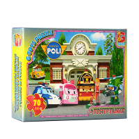 Пазлы RR067437 ТМ "G-Toys" из серии "Робокар Полли", 70 эл.