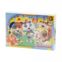 Пазлы YT60 ТМ "G-Toys" из серии "44 котенка", 35 эл.