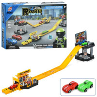 Гараж MH2037 2 этажа, запуск, машина, 2 шт., 24 дет., кор., 27-19-5,5см.