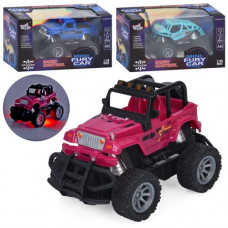 Джип 754-4301A-Y913-41-48A (36шт) р/к, джип, 13,5см, светло, резиновые колеса, 3 вида, на бат-ке, в кор.