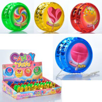 Йо-йо MR 0615-1 (4 види/4 кольори) в диспл., світло, бат. 24 шт/уп