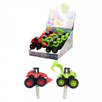 Драже фруктовое Тракторы инерционные 5гр 8шт/бл 64шт/ящ