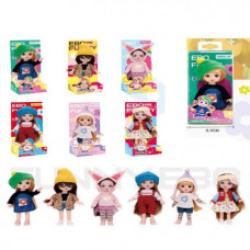 Кукла DH2368B шарнирная, 6 видов, кор./блистер, 9,5-19-6,5 см.