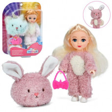 Кукла GN4008A-7 шарнирная, аксессуары, 2 вида, блест., 16-21-6,5 см.