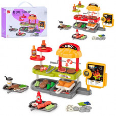 Магазин 668-144-145 56 дет., гриль, термінал, продукти, розноси, 2 кольори, бат., кор., 31-22-8 см.